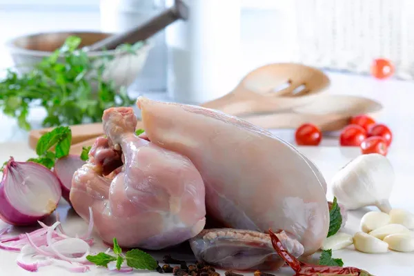 Chicken W/O Skin (Whole)( For Roast) - 1.2 Kg
